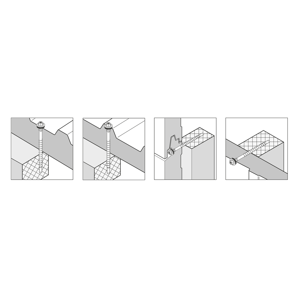 Roostevabast terasest betoonikruvi komposiitpaneelidele | MXC-7.5